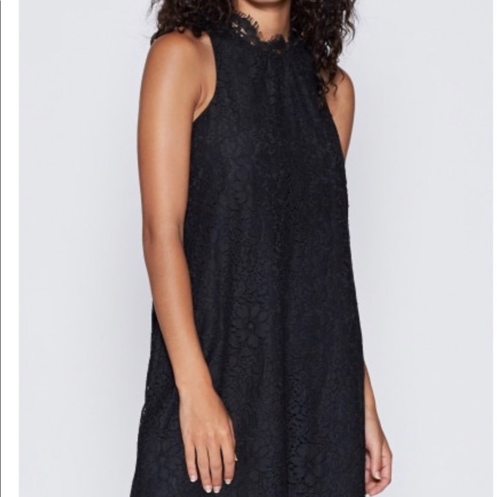 Joie Jenovefa black lace mini dress